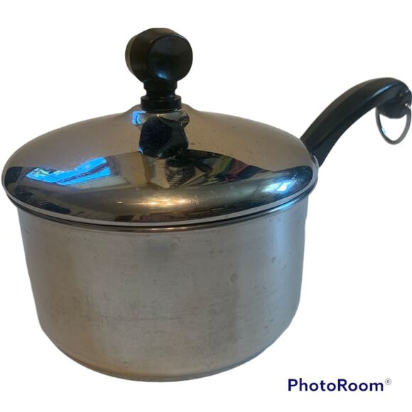 Farberware- Aluminum Clad Stainless Steel 1 Quart Pot with Lid x - Picture 1 of 7